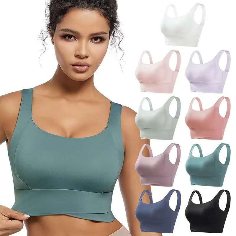 Women’s Seamless Sports Bra – Wireless Padded Fitness & Yoga Bra