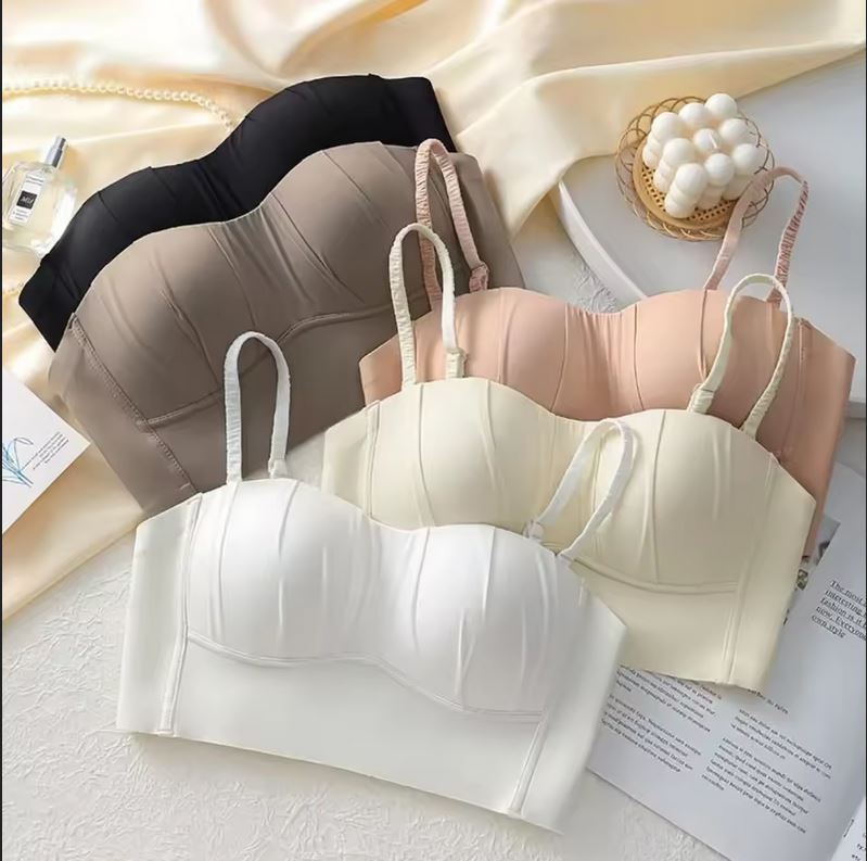 Women’s Seamless Longline Padded Bra – Soft Support Everyday Comfort Bra