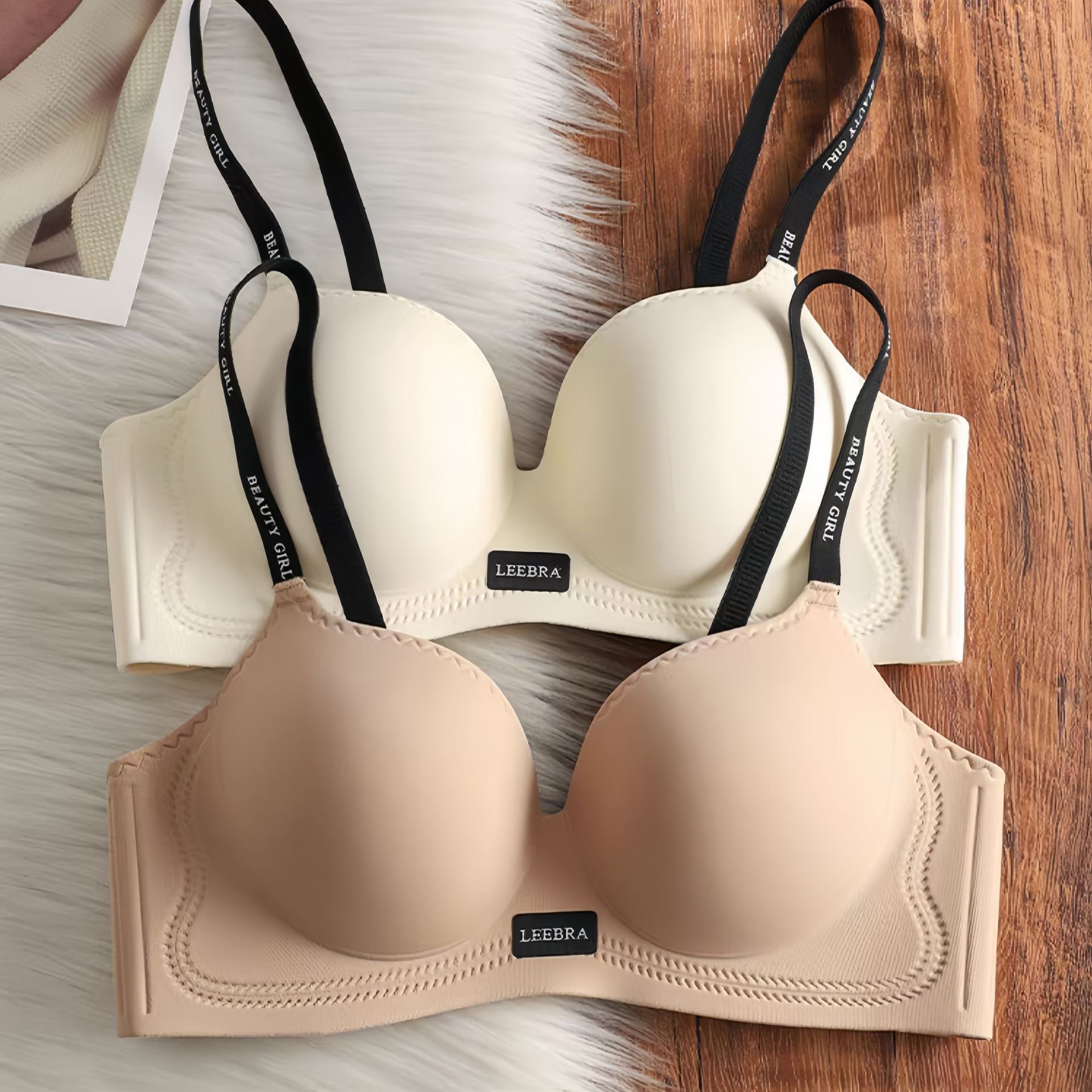 Women’s Seamless Padded Bra – Smooth Cup Comfortable Support Bra