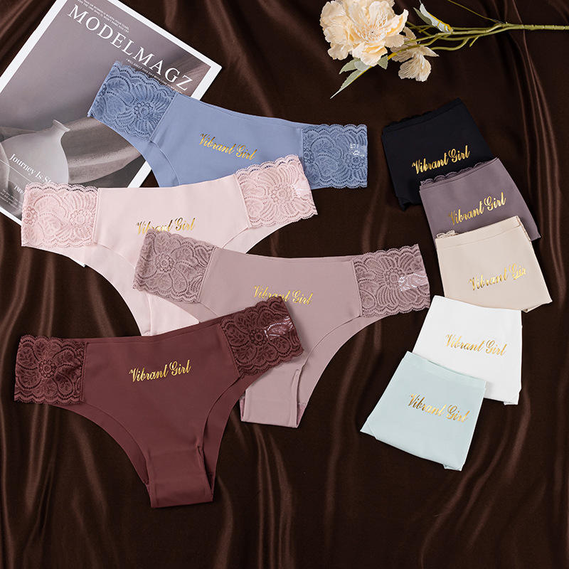 Women’s Seamless Lace Panty – Soft Stretch Mid-Rise Comfortable Underwear