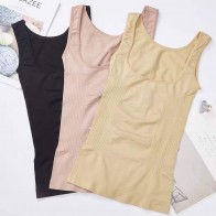 Women’s Seamless Tummy Control Shaping Camisole – Slimming Body Shaper Tank Top