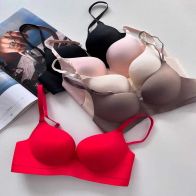 Women’s Seamless Wireless Push Up Bra – Soft Padded Everyday Bra