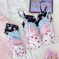 Cute Hello Kitty Printed Bra & Panty Set for Women – Soft & Comfortable Lingerie