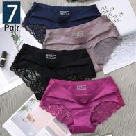 Women’s Seamless Lace Panties – Soft Stretch Mid-Rise Briefs