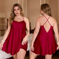 Premium Satin Silk Nightdress for Women – Soft & Elegant Spaghetti Strap Sleepwear