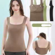 Women’s Seamless Padded Camisole Tank Top | Built-in Bra Support | Comfortable Ladies Innerwear