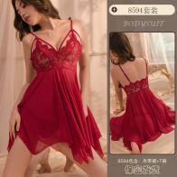 Premium Lace Babydoll Night Dress with Matching Panty