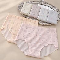 Women’s Printed Seamless Panty T007 – Floral & Rabbit Designs