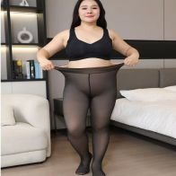 Women’s High-Waist Black Sheer Stretch Tights – Full-Length Footed Pantyhose with a Wide Waistband for Everyday Styling